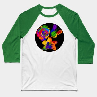 Orchid, Rose, Iris Baseball T-Shirt